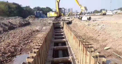 基坑支护钢板桩工程案例